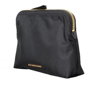 Burberry Black Pouch Clutch Cosmetic Bag Gorgeous